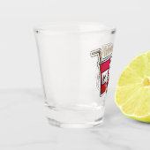 Hot Dog & Fries benutzerdefiniertes Monogramm-Schi Schnapsglas (Links)