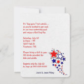 Hot Dog Fry Einladung (Rückseite)