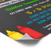 Hot Dog Fundraiser-Ereignisvorlage Poster (Ecke)