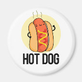 Hot Dog Funny Snack Pub Magnet (Vorne)