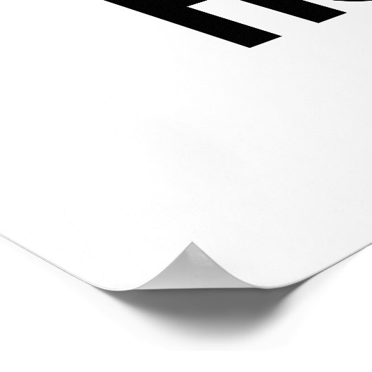 Hot Dog Funny Snack Pub Poster (Ecke)