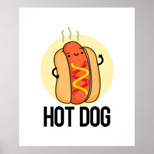 Hot Dog Funny Snack Pub Poster