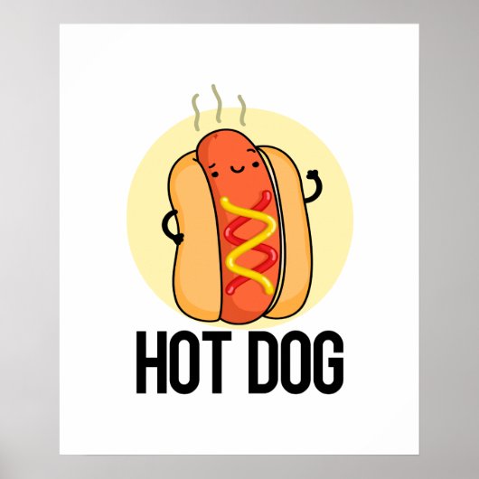 Hot Dog Funny Snack Pub Poster (Vorne)