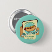 Hot Dog für benutzerdefinierten Text Button (Vorne & Hinten)