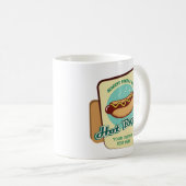 Hot Dog für benutzerdefinierten Text Kaffeetasse (VorderseiteRechts)
