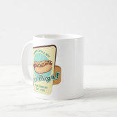 Hot Dog für benutzerdefinierten Text Kaffeetasse (Vorderseite Links)