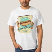 Hot Dog für benutzerdefinierten Text T-Shirt (Vorderseite)