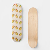 Hot Dog Futter-Charakter in Rosa Skateboard (Vorderseite)