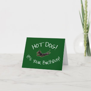 Hot Dog! Geburtskarte Karte