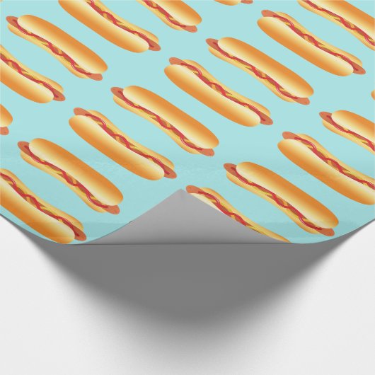 Hot Dog Geschenkpapier (Ecke)