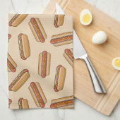 Hot Dog Geschirrtuch (Viertel Falte)