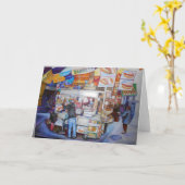 Hot Dog God Grußkarte Karte (Gelbe Blume)