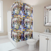 Hot Dog Gott, New York City Duschvorhang (Beispiel)