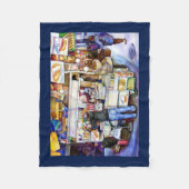 Hot Dog Gott, New York City Fleecedecke (Vorderseite)