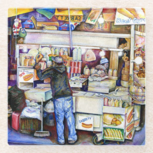 Hot Dog Gott, New York City Glasuntersetzer