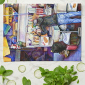 Hot Dog Gott, New York City Handtuch (Gefaltet)