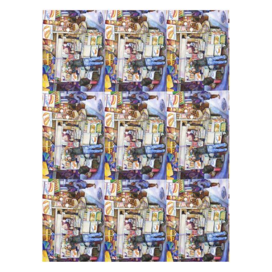 Hot Dog Gott, New York City Tischdecke (Vorderseite)