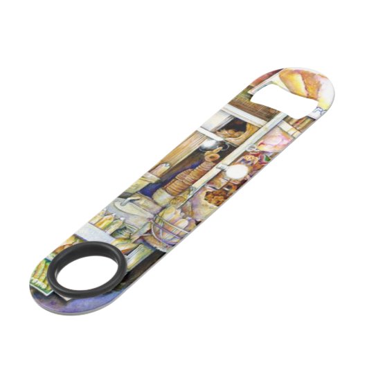 Hot Dog Gott, New York Speedflaschenöffner (Vorderseite Schrägansicht)