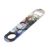 Hot Dog Gott, New York Speedflaschenöffner (Rückseite Schrägansicht)