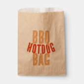 Hot Dog GRILLEN Food Paper Bag Geschenktütchen (Vorderseite)