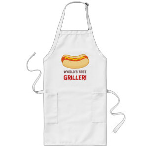 Hot Dog GRILLEN Grillen Schürze Welten Bestes Gesc