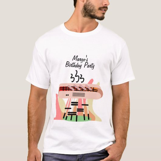 Hot Dog Grilling Birthday Party Cookie T-Shirt (Vorderseite)