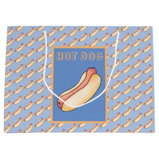 Hot Dog Große Geschenktüte (Vorderseite)