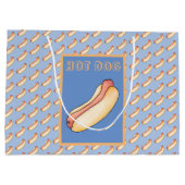 Hot Dog Große Geschenktüte (Rückseite)