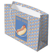 Hot Dog Große Geschenktüte (Rückseite Schrägansicht)