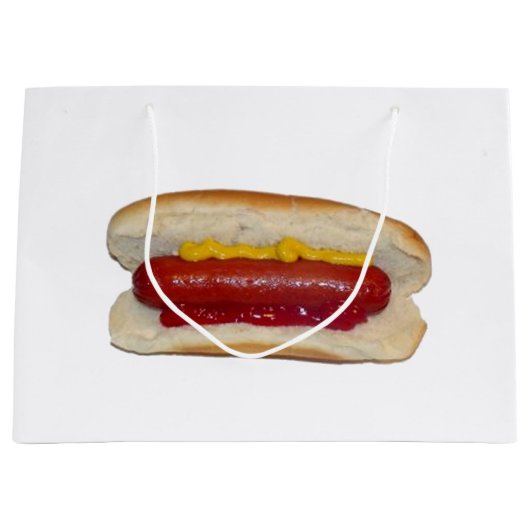 Hot Dog Große Geschenktüte (Vorderseite)