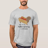 Hot Dog Hallo-Würstchen Funny Weiner Dog T-Shirt (Vorderseite)