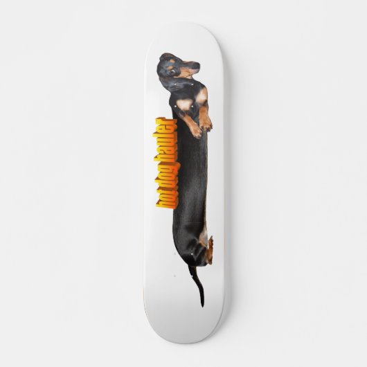 Hot Dog Hauler: Ahornfinish Skateboard (Vorne)