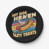 Hot Dog Heaven Pappteller (Vorderseite)