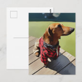 Hot Dog Hot Owner Postkarte (Vorne/Hinten)