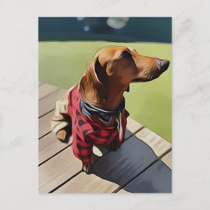 Hot Dog Hot Owner Postkarte