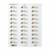 Hot Dog Hotdog mit/auf Fehleradresse-Labels (Vorne)