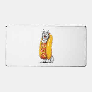 Hot Dog Husky � Lustiges Lebensmittelkostüm Schreibtischunterlage