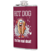 Hot Dog! Ich bin der echte Deal Flachmann (Links)