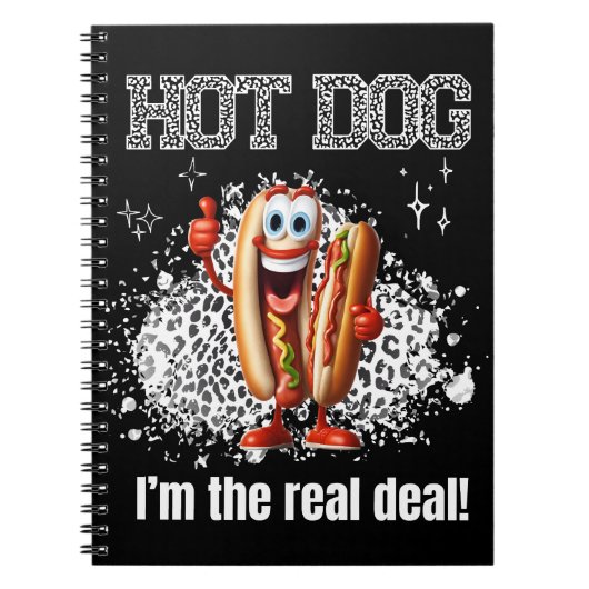 Hot Dog! Ich bin der echte Deal Notizblock (Vorderseite)