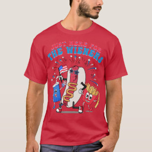 Hot Dog Ich bin gerade hier für die Dackeln 4. Jul T-Shirt