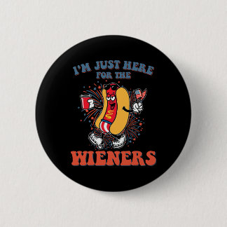 Hot Dog, ich bin nur wegen der Würstchen hier zum Button