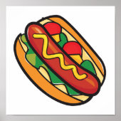 Hot Dog im Knochen Poster (Vorne)