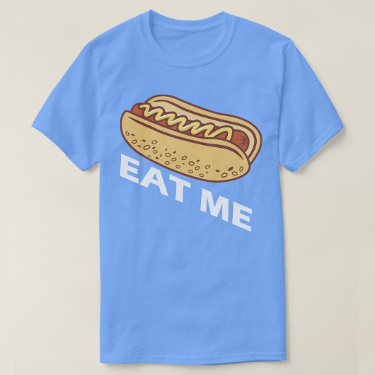 Hot Dog isst mich T-Shirt (Design vorne)