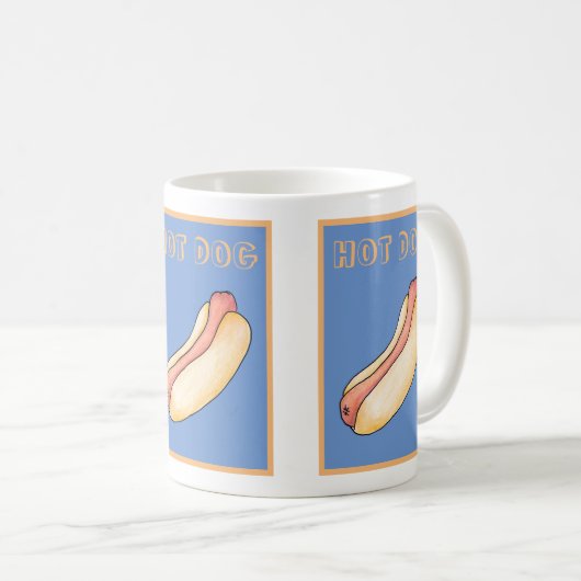 Hot Dog Kaffeetasse (VorderseiteRechts)