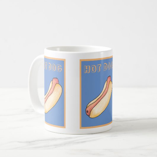Hot Dog Kaffeetasse (Vorderseite Links)