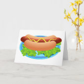 Hot Dog Karte (Gelbe Blume)