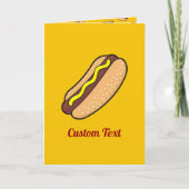 Hot Dog Karte (Vorderseite)