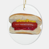 Hot Dog Keramik Ornament (Links)