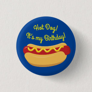Hot Dog Kindergeburtstag Party Kochen Niedlich Button