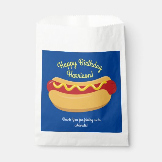 Hot Dog Kindergeburtstag Party Kochen Niedlich Geschenktütchen (Vorderseite)